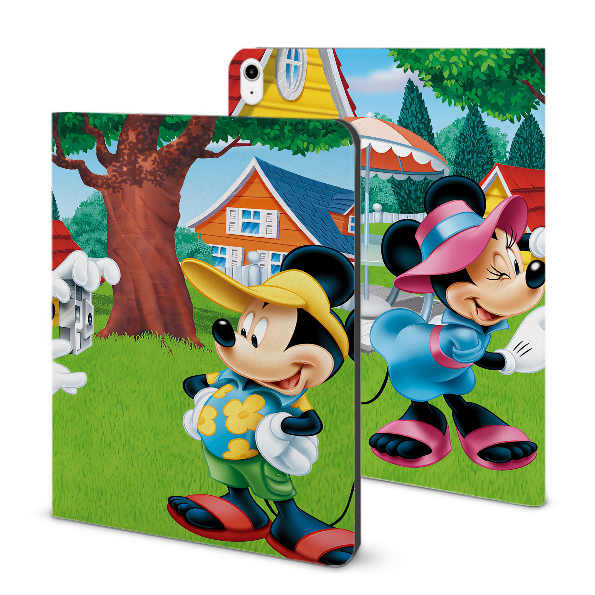 （画像用） ミッキーマウス Mickey Mouse IPadケース ペンホルダー付き ブックスタイルデザイン